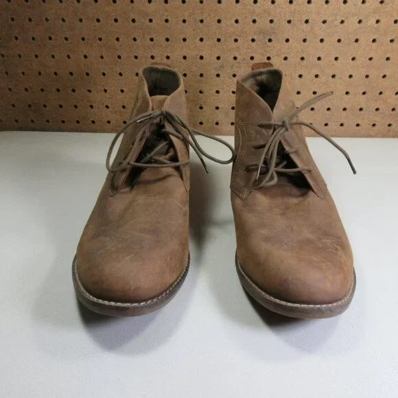 Clarks Brown Leather Ankle Boots - Picture 2 of 6